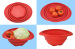 silicone collapsible bowl with holes on bottom