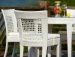 Garden rattan furniture dining table and chairs