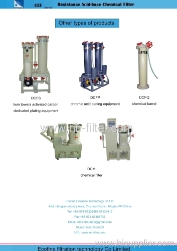 2013 Nickel Electroplating filter