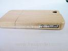Shockproof / Waterproof Maple Wood Protective Cover For Iphone 4