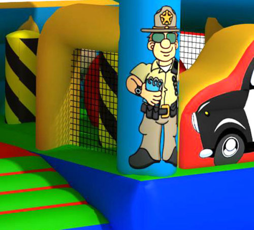 Police Theme Castles Inflatables