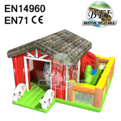 Animal Farm Inflatable Bounce And Slide Combo