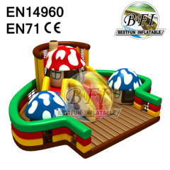 Indoor Colorful Mushroom Jumping Castles Inflatable