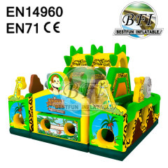 Inflatable Jungle Bounce Castle Combo