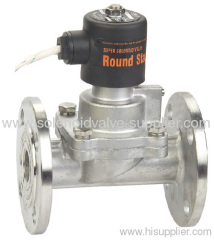 HIGH PRESSURE GAS WATER 2 WAY SS304 FLANGE SOLENOID VALVE