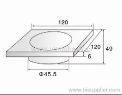 120mm×120mm Square Stainless Steel Anti-odour Floor Drain with Clean Out