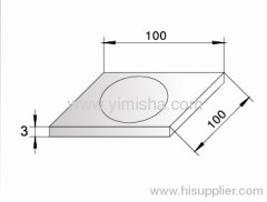 Stainless Steel Square Anti-Odour Floor Drain Cover with Clean Out 4 Inch