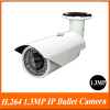 H.264 1.3MP 1/3'' low illumination CMOS 42*F5 LEDs 20-25m IR view Weatherproof IP Surveillance Camera