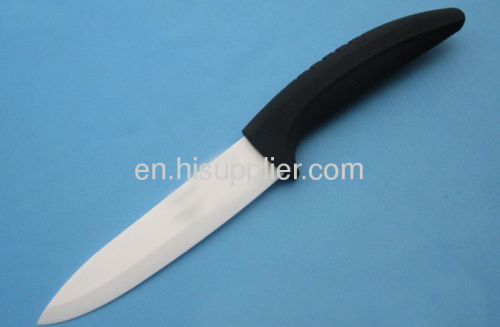 Ceramic knife for kitchen with white blade