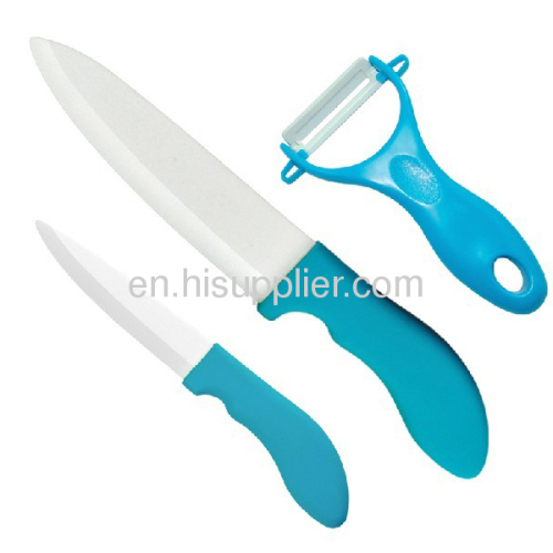 Ceramic paring knife with colorful handle
