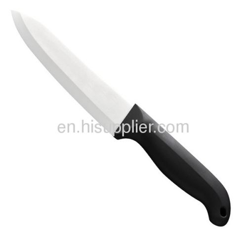 Ceramic kitchen knife with black blade