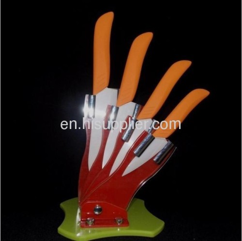 comfortable handle ceramic kitchen knives