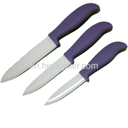 Ceramic kitchen knife for paring