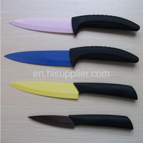 Ceramic paring knife with black handle