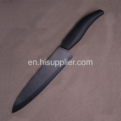 ceramic kitchen knife with black blade