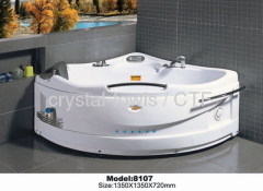 Sexy Blue Glass Jet Whirlpool Massage Jacuzzy Bathtub