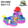 Mushroom Toddler Inflatable Land Inflatable Bouncer Slide Combo