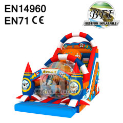 Colorful Castle Bounce Space Inflatable Slide