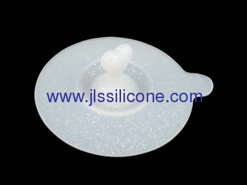 fashion designed heat handled silicone cup lid