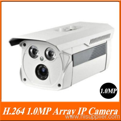 H.264 1.0MP 1/4'' Progressive Scan CMOS 30-45m IR view security ip camera