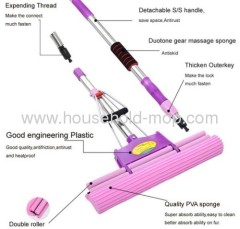 Telescopic Stainless Steel Pva Sponge Mop