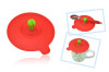 Quality kitchen tool silicone cup lid with spoon holder