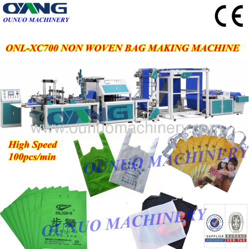 Full automatic non woven bag making machines