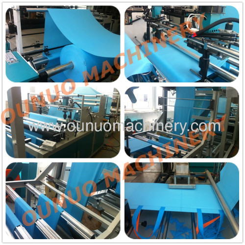 Best price good quality nonwoven d-cut bag making machine in India