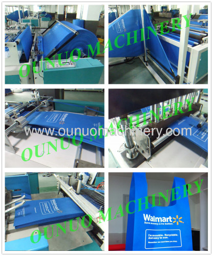 ONL-XA700 Model 2013 Latest design full automatic non woven box bag making machine with handle