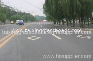 Reflective glass bead for road marking