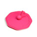 heat resistant silicone cup lid with note shaped handle