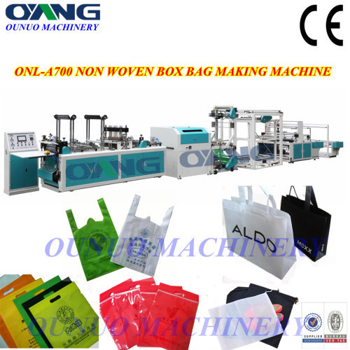 high speed non woven box bag making machine
