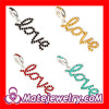 2013 gift for girlfriend,mixed silver love european crystal Dangle beads charms