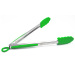 12 inc silicone food tong with stainless steel handle