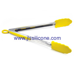 Qualified manufacture for silicone food tong with stainless steel handle
