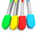 12 inc silicone food tong with stainless steel handle
