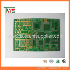 6 layer HDI PCB with green solder mask, used for communication equipment