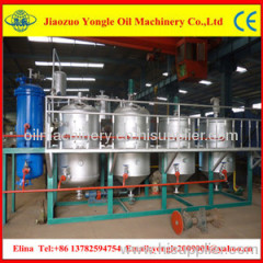 Cooking oil refinery plant