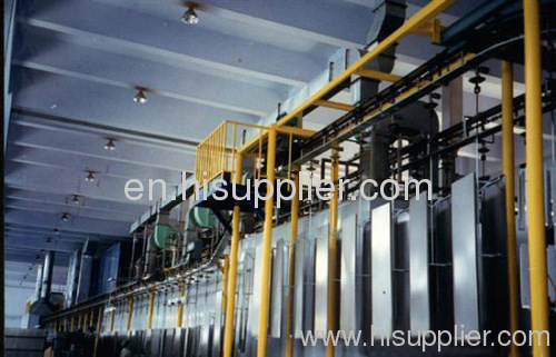 powder coating equipment for steel box