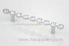 Nickel Brushed Zince Alloy Handle , Crystal Furniture Handles