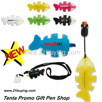 fish highlighter catch promotional pens