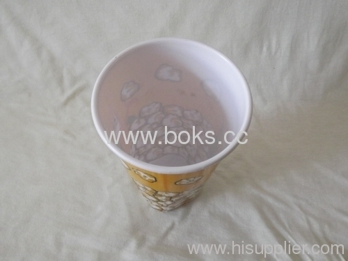 Square bottom Plastic Popcorn Cup