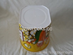 customized Square bottom Plastic Popcorn Cup