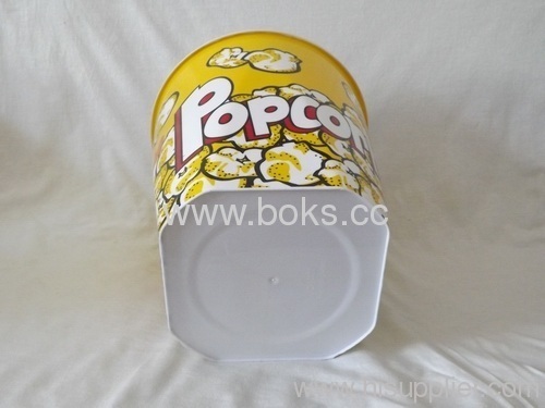 customized Square bottom Plastic Popcorn Cup