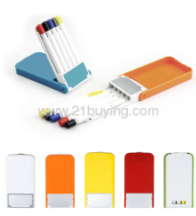 Iphone shaped stationery sets 5 in 1 highlighter pens with box