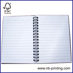 A6 single subject college ruled hardcover spiral notebook