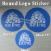 self adhesive logo sticker label for package