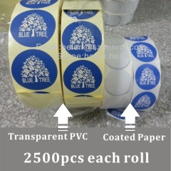 Custom Waterproof PVC Adhesive package Label,Matte Lamination Logo Sticker For Bottles,Coated Paper Labels For Bags