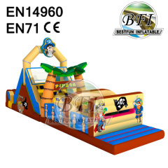 One Piece Inflatable Pirate Obstacle Course