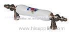 Zinc Alloy Ceramic Furniture Handles , Classic Cabinet Handles